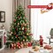Costway 6/7 FT Pre-Lit Artificial Christmas Tree Hinged 788/1130 Branch Tips & 280/380 LED Lights